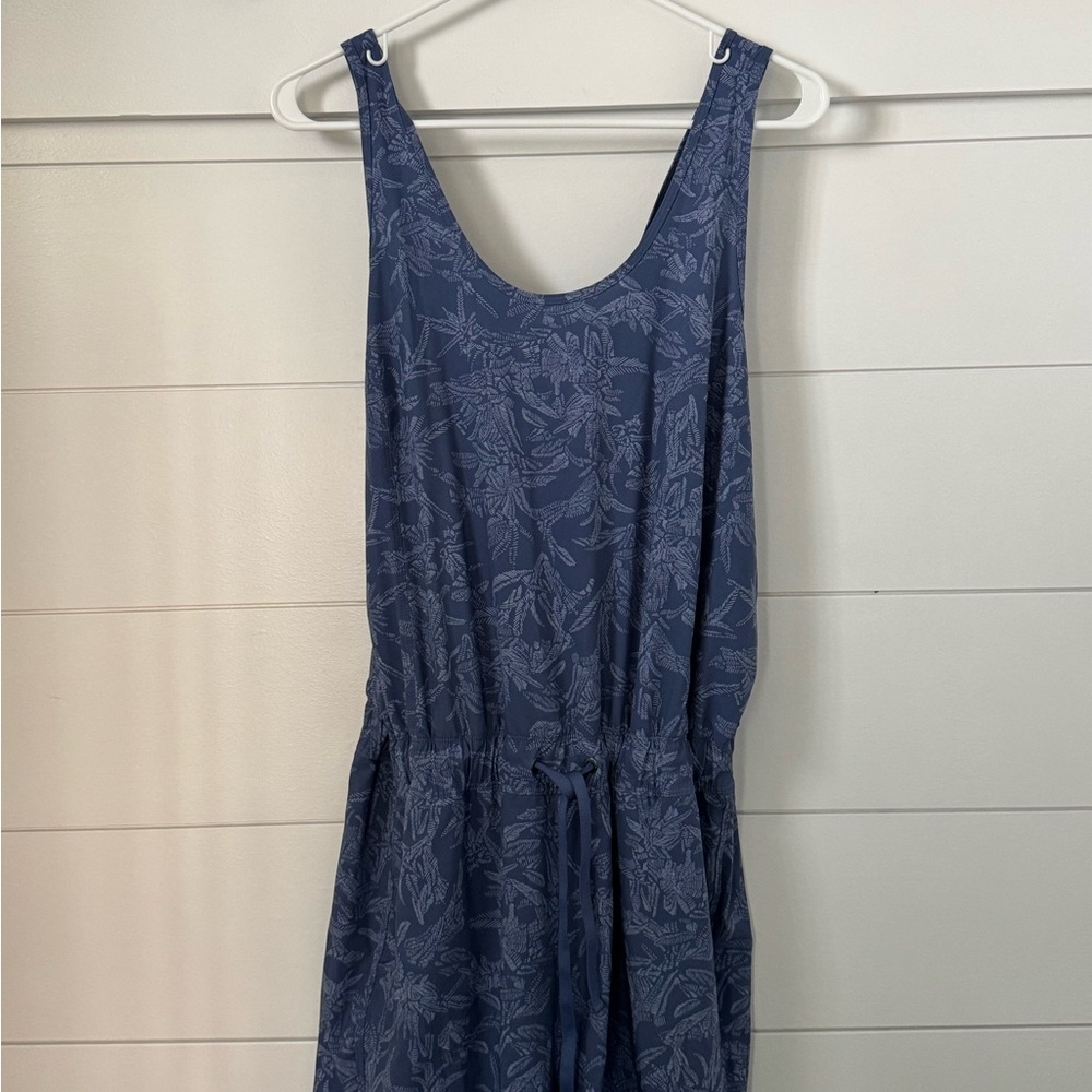 Patagonia Gray and Blue Patterned Jumpsuit, Women’s L